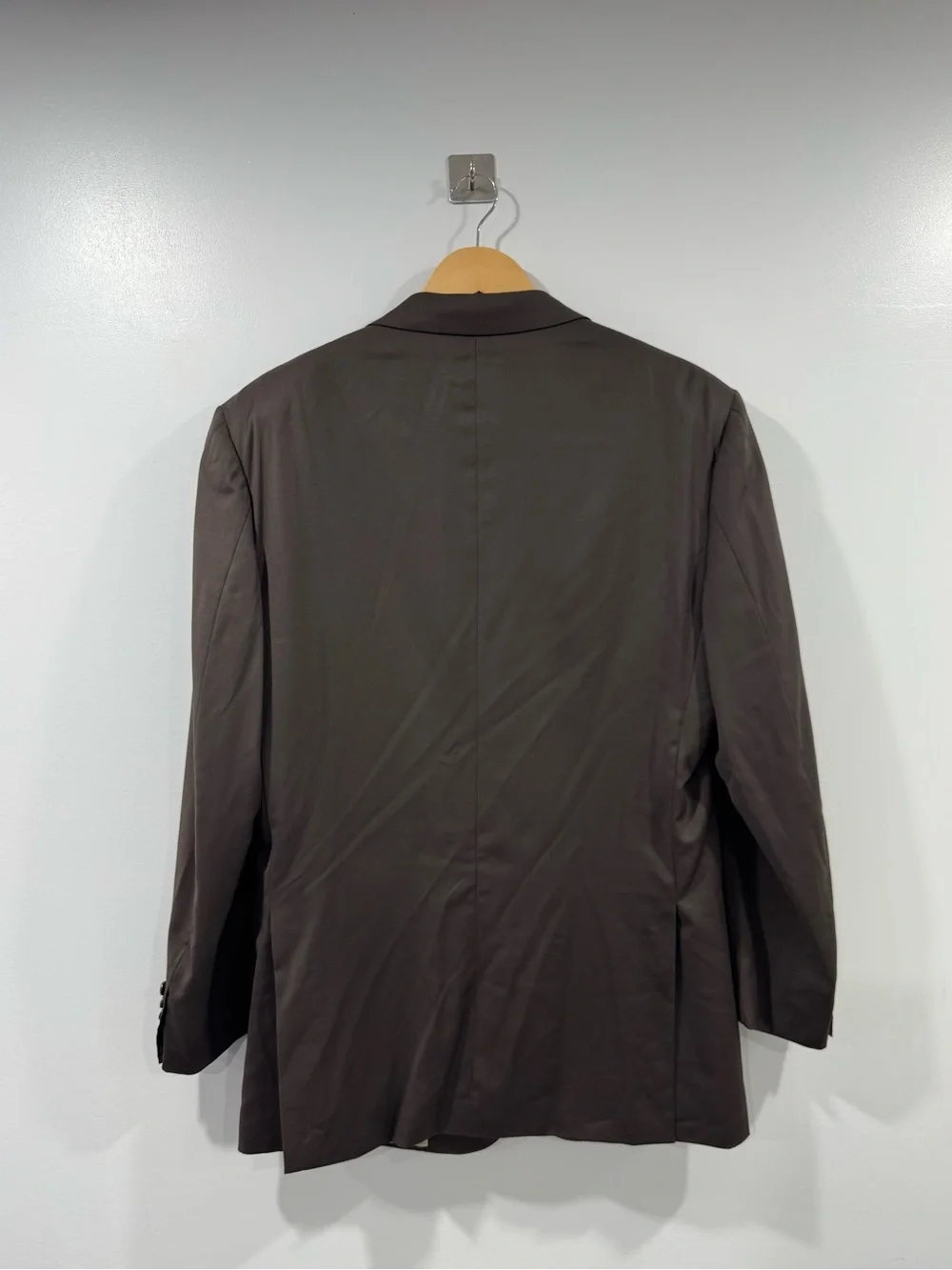 Brioni Men Brown 100% Wool Blazer Jacket Size 44R
